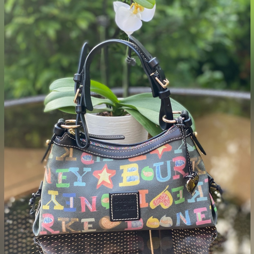 Vintage Dooney & Bourke Graffiti Shoulder Bag - lightly used